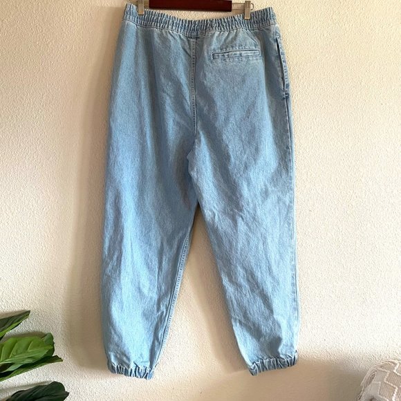 NWT BDG Urban Outfitters Denim High Waisted Cargo Jogger Pants Jeans Large - Picture 4 of 6